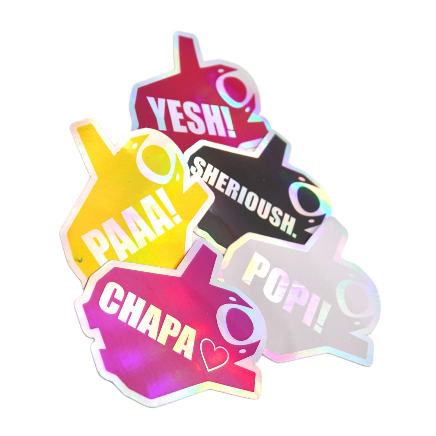 Mach Chapa messenger holo sticker 5pcs value set