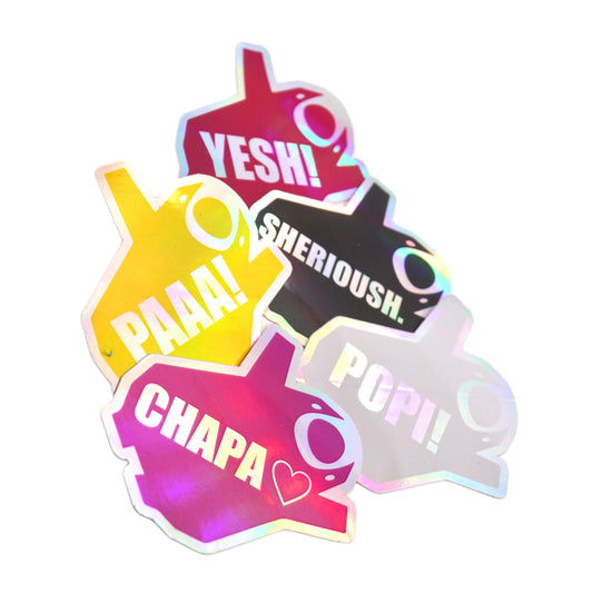 Mach Chapa messenger holo sticker 5pcs value set
